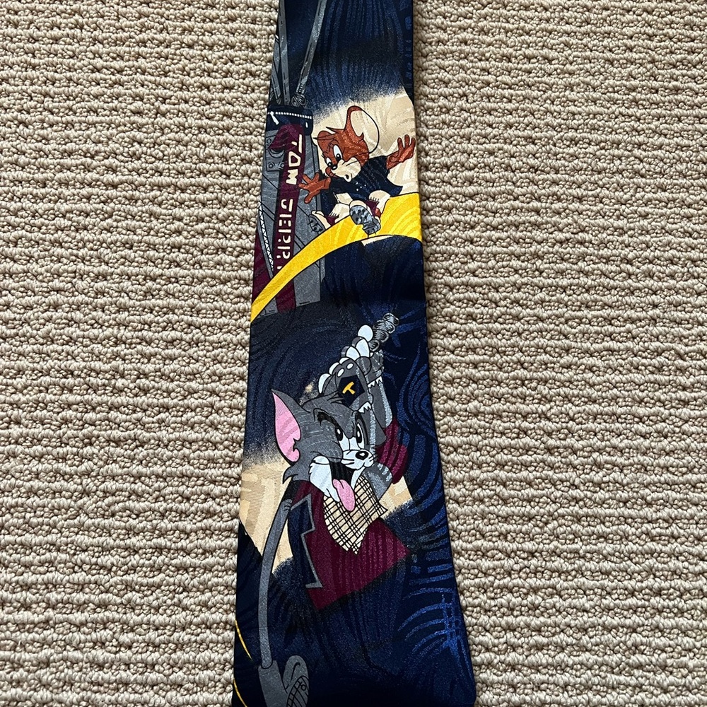 Vintage Tom and Jerry Silk Tie